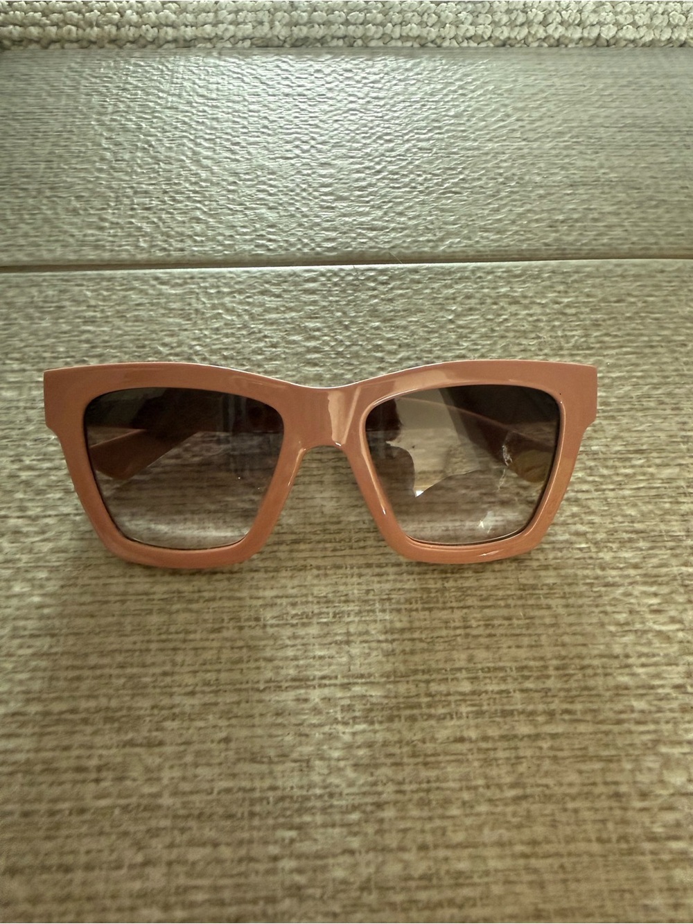 Gucci Peach-Pink Oversized Square Women’s Sunglasses